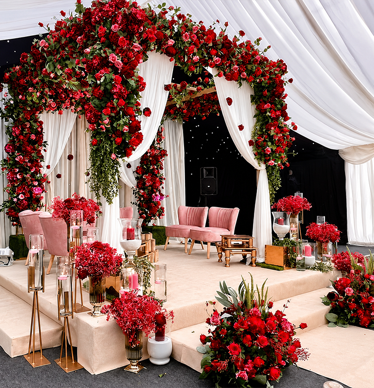 Stage & Mandap Setup